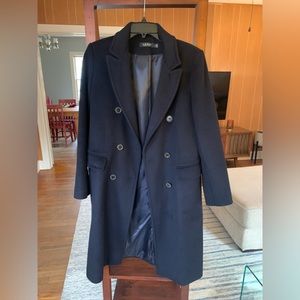 Navy wool coat